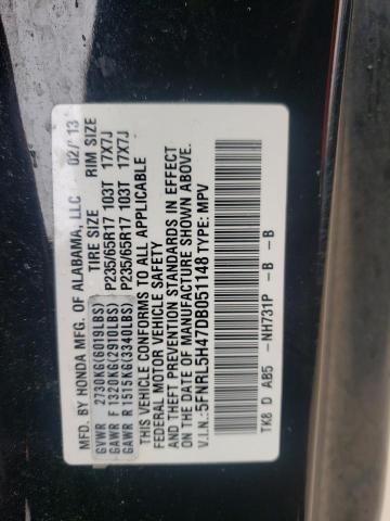 Photo 10 from auction – 2013 HONDA ODYSSEY EX with VIN 5FNRL5H47DB051148