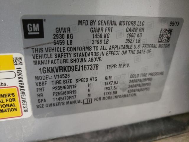 Photo 10 from auction – 2014 GMC ACADIA SLT with VIN 1GKKVRKD9EJ167378