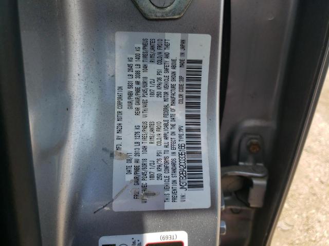 Photo 10 from auction – 2012 MAZDA CX-9 with VIN JM3TB2BA2C0335166