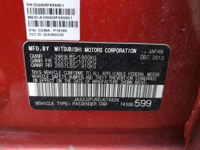 Photo 10 from auction – 2014 MITSUBISHI LANCER ES/ with VIN JA32U2FU5EU016826
