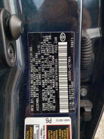 Photo 10 from auction – 2015 TOYOTA CAMRY LE with VIN 4T4BF1FK1FR498346