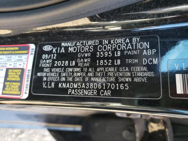 Photo 10 from auction – 2013 KIA RIO LX with VIN KNADM5A38D6170165
