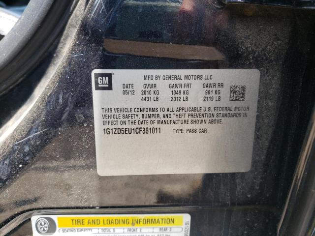 Photo 10 from auction – 2012 CHEVROLET MALIBU 2LT with VIN 1G1ZD5EU1CF361011