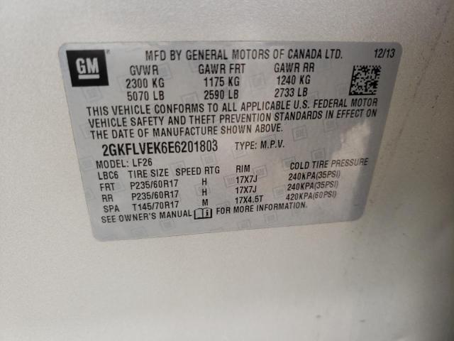 Photo 10 from auction – 2014 GMC TERRAIN SL with VIN 2GKFLVEK6E6201803