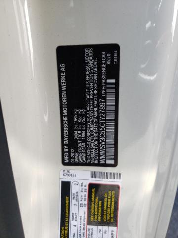 Photo 10 from auction – 2012 MINI COOPER S with VIN WMWSV3C55CTY27897