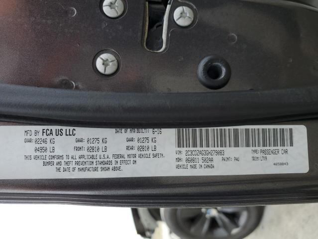 Photo 10 from auction – 2016 DODGE CHALLENGER with VIN 2C3CDZAG3GH279083