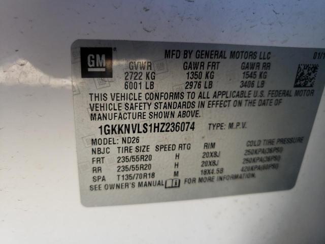 Photo 10 from auction – 2017 GMC ACADIA ALL with VIN 1GKKNVLS1HZ236074