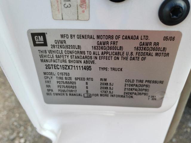 Photo 10 from auction – 2007 GMC NEW SIERRA with VIN 2GTEC19ZX71111495