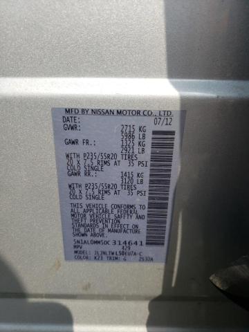 Photo 10 from auction – 2013 INFINITI JX35 with VIN 5N1AL0MM5DC314641