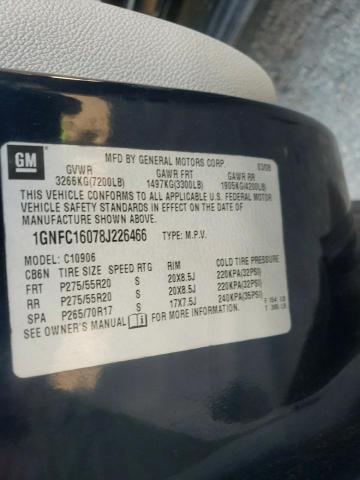 Photo 10 from auction – 2008 CHEVROLET SUBURBAN C with VIN 1GNFC16078J226466