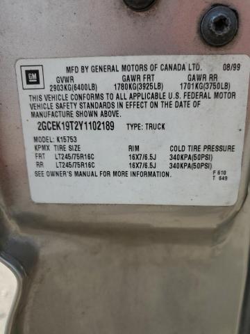 Photo 10 from auction – 2000 CHEVROLET SILVERADO with VIN 2GCEK19T2Y1102189