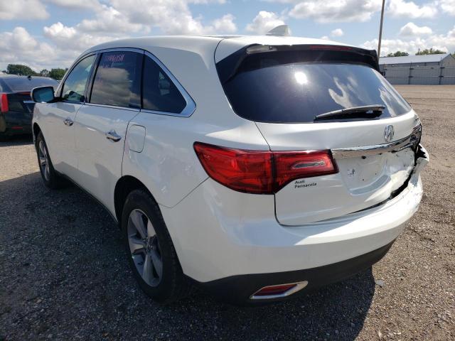 Photo 3 from auction – 2016 ACURA MDX with VIN 5FRYD3H20GB022024