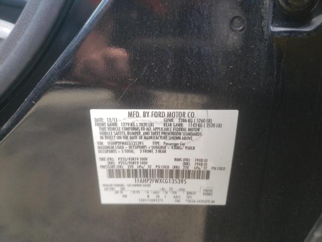 Photo 10 from auction – 2012 FORD TAURUS LIM with VIN 1FAHP2FWXCG135395