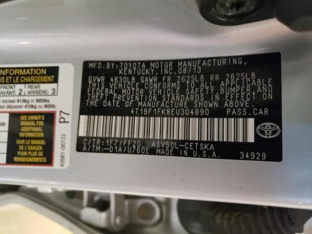 Photo 10 from auction – 2014 TOYOTA CAMRY L with VIN 4T1BF1FK8EU304890
