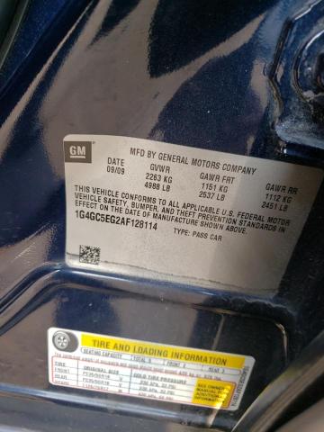 Photo 10 from auction – 2010 BUICK LACROSSE C with VIN 1G4GC5EG2AF128114