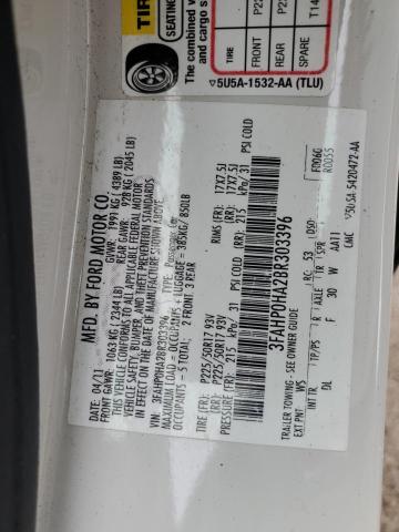 Photo 10 from auction – 2011 FORD FUSION SE with VIN 3FAHP0HA2BR303396