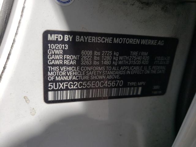 Photo 10 from auction – 2014 BMW X6 XDRIVE3 with VIN 5UXFG2C55E0C45670