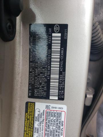 Photo 10 from auction – 2007 TOYOTA CAMRY CE with VIN 4T1BE46K17U103100