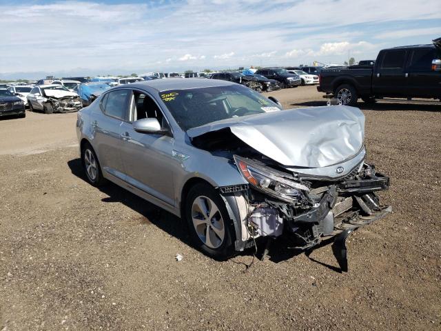 KIA OPTIMA HYB 2014 with VIN KNAGM4AD9E5066209 - Photo from auction