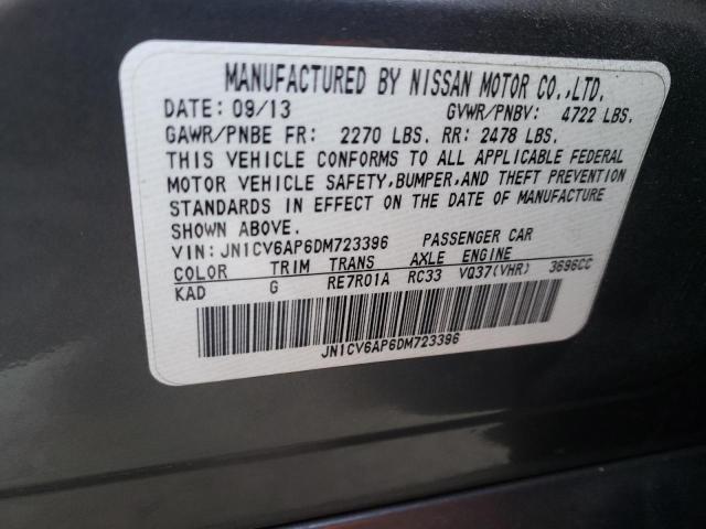Photo 10 from auction – 2013 INFINITI G37 BASE with VIN JN1CV6AP6DM723396