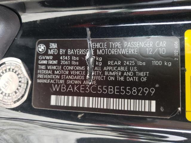 Photo 10 from auction – 2011 BMW 328 I with VIN WBAKE3C55BE558299