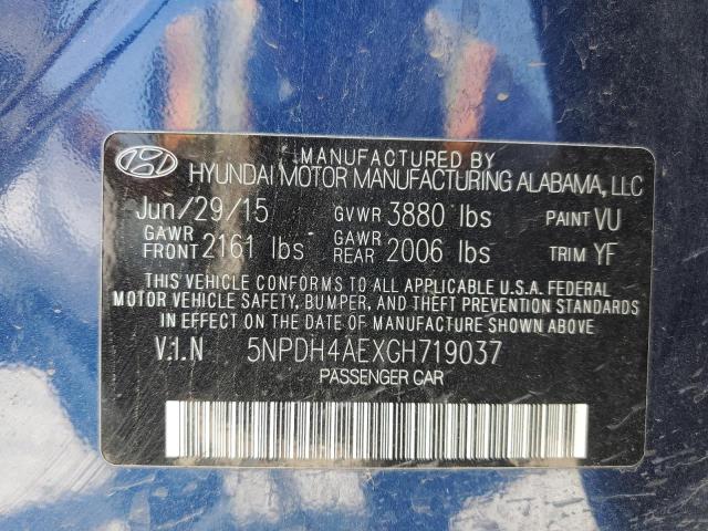 Photo 10 from auction – 2016 HYUNDAI ELANTRA SE with VIN 5NPDH4AEXGH719037