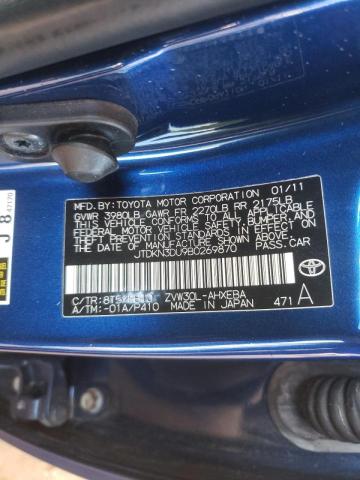 Foto 10 de la subasta – 2011 TOYOTA PRIUS con VIN JTDKN3DU9B0269870