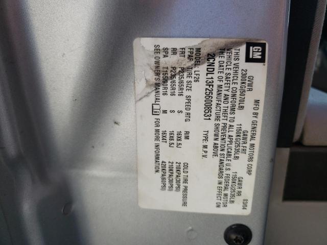 Photo 10 from auction – 2005 CHEVROLET EQUINOX LS with VIN 2CNDL13F256008531