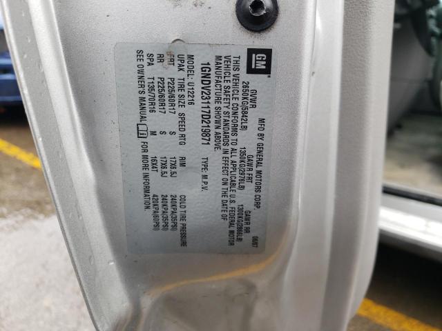 Photo 10 from auction – 2007 CHEVROLET UPLANDER L with VIN 1GNDV23117D219871