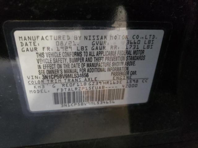 Photo 10 from auction – 2021 NISSAN KICKS S with VIN 3N1CP5BV9ML534656