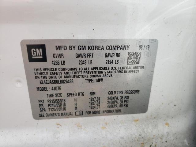 Photo 10 from auction – 2020 BUICK ENCORE PRE with VIN KL4CJASB6LB026488