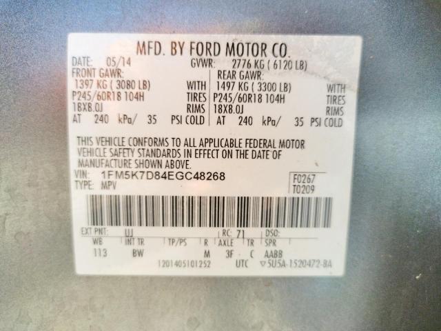 Photo 10 from auction – 2014 FORD EXPLORER X with VIN 1FM5K7D84EGC48268