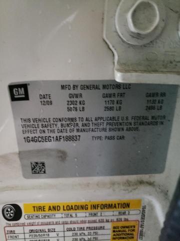 Photo 10 from auction – 2010 BUICK LACROSSE C with VIN 1G4GC5EG1AF188837