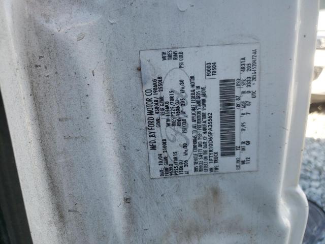 Zdjęcie 10 z aukcji – 2005 FORD RANGER z VIN 1FTYR10D65PA35562