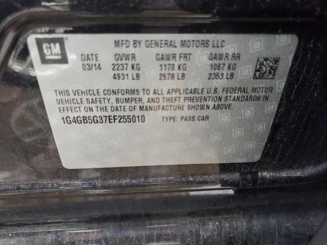 Photo 10 from auction – 2014 BUICK LACROSSE with VIN 1G4GB5G37EF255010