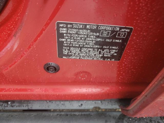Photo 10 from auction – 2012 SUZUKI GRAND VITA with VIN JS3TE0D76C4100382