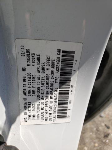 Photo 10 from auction – 2014 HONDA ACCORD SPO with VIN 1HGCR2F58EA033560