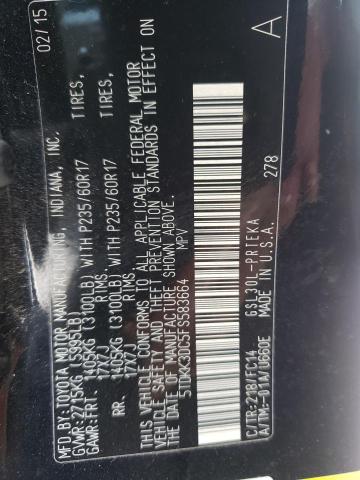 Photo 10 from auction – 2015 TOYOTA SIENNA/LE with VIN 5TDKK3DC5FS583664