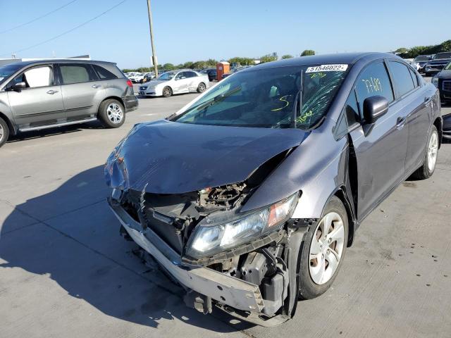 Photo 2 from auction – 2015 HONDA CIVIC LX with VIN 19XFB2F58FE071370