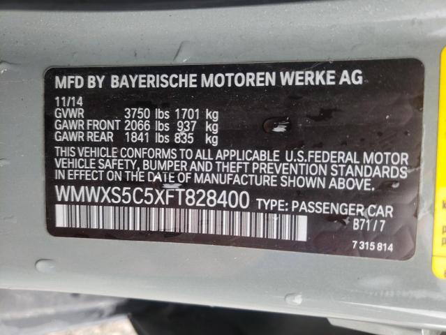 Photo 10 from auction – 2015 MINI COOPER with VIN WMWXS5C5XFT828400