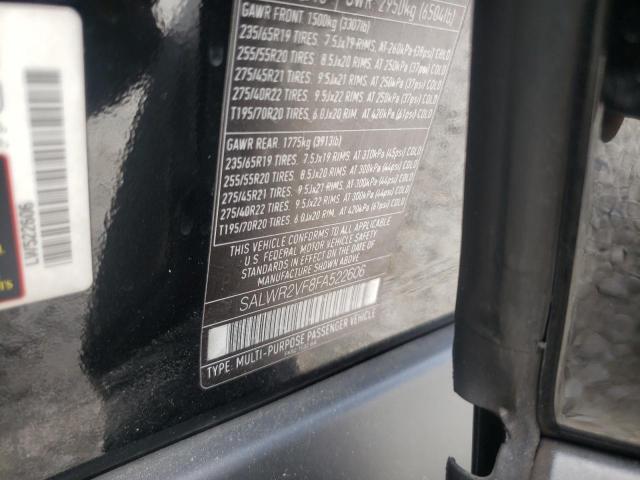 Photo 10 from auction – 2015 LAND ROVER RANGE ROVE with VIN SALWR2VF8FA522606