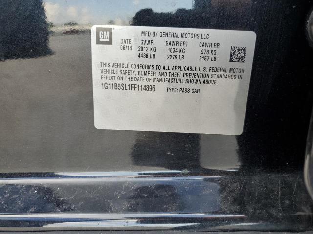 Photo 10 from auction – 2015 CHEVROLET MALIBU LS with VIN 1G11B5SL1FF114896