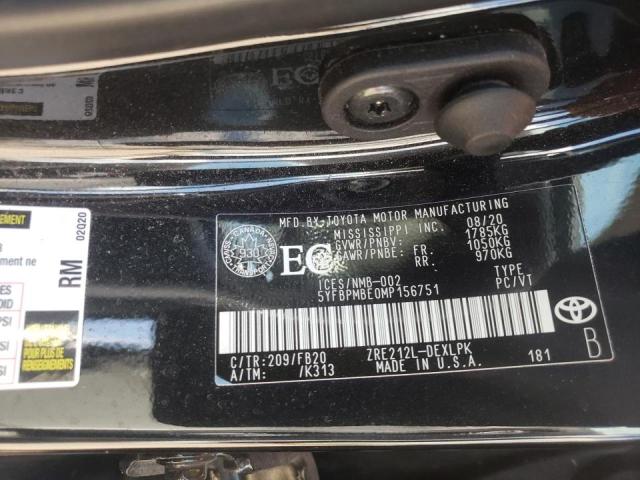 Zdjęcie 10 z aukcji – 2021 TOYOTA COROLLA LE z VIN 5YFBPMBE0MP156751
