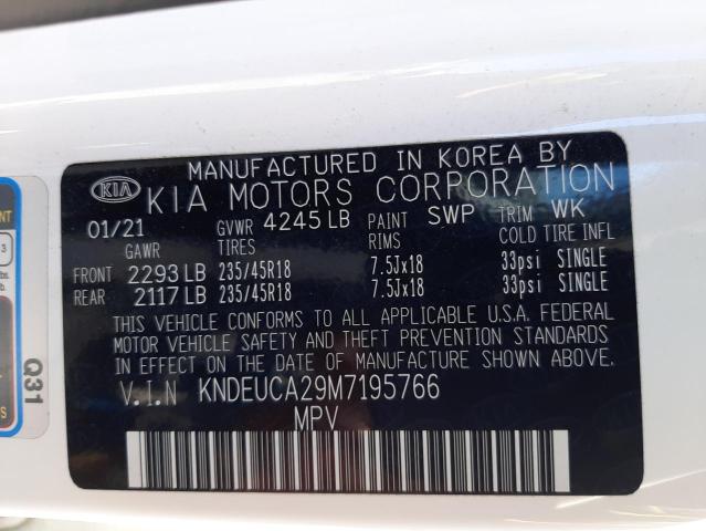 Photo 10 from auction – 2021 KIA SELTOS S with VIN KNDEUCA29M7195766
