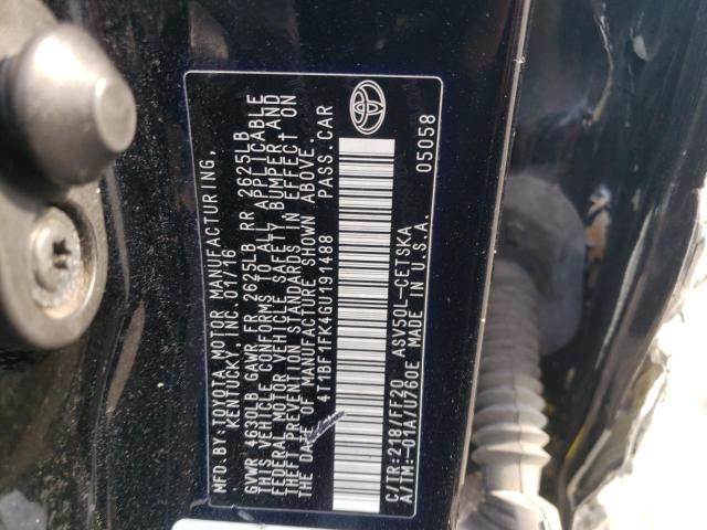 Photo 10 from auction – 2016 TOYOTA CAMRY LE with VIN 4T1BF1FK4GU191488