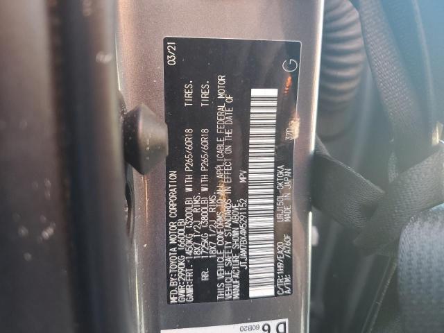 Photo 10 from auction – 2021 LEXUS GX 460 PRE with VIN JTJAM7BX4M5291152