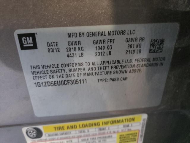 Photo 10 from auction – 2012 CHEVROLET MALIBU 2LT with VIN 1G1ZD5EU0CF305111