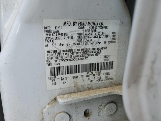 Photo 10 from auction – 2012 FORD F250 SUPER with VIN 1FT7W2B6XCEA85477