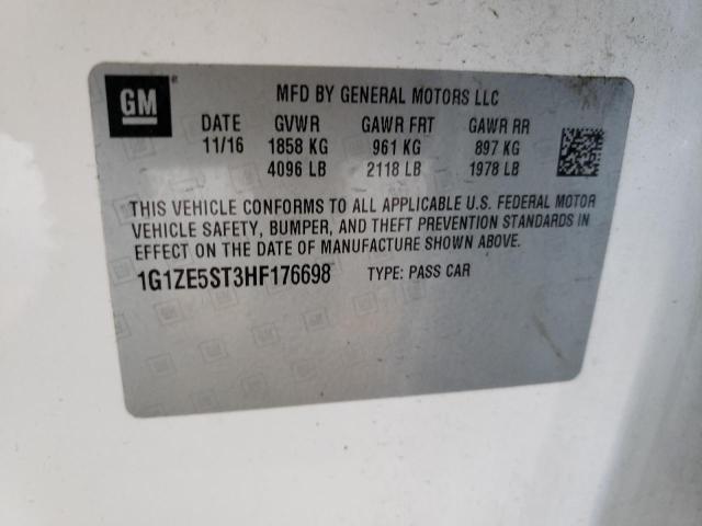 Photo 10 from auction – 2017 CHEVROLET MALIBU  LT with VIN 1G1ZE5ST3HF176698