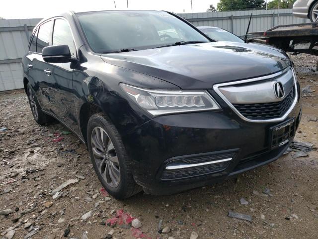ACURA MDX TECHNO 2014 with VIN 5FRYD4H47EB016211 - Photo from auction